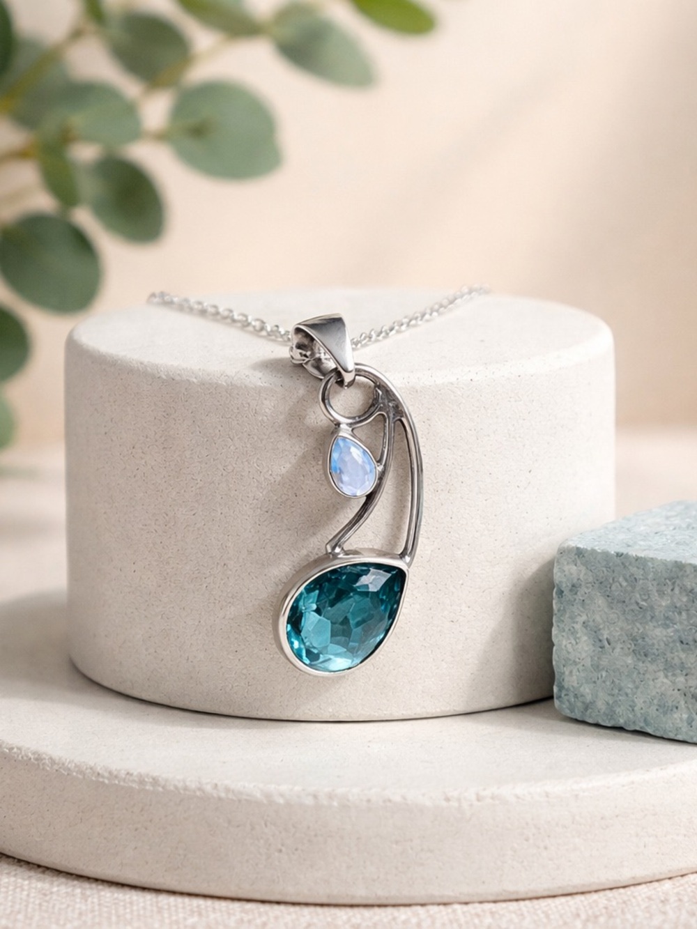 NEW! Topaz & Opalite Necklace